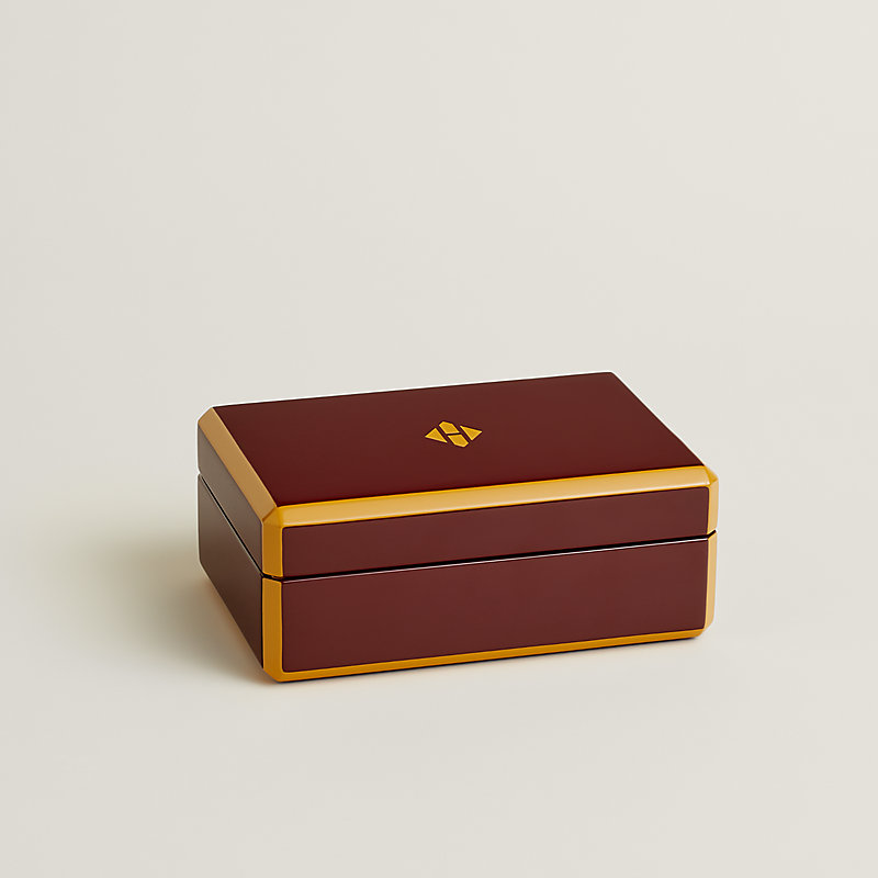 Facettes Cheval Natte poker card box - Purple | Hermès Mainland China